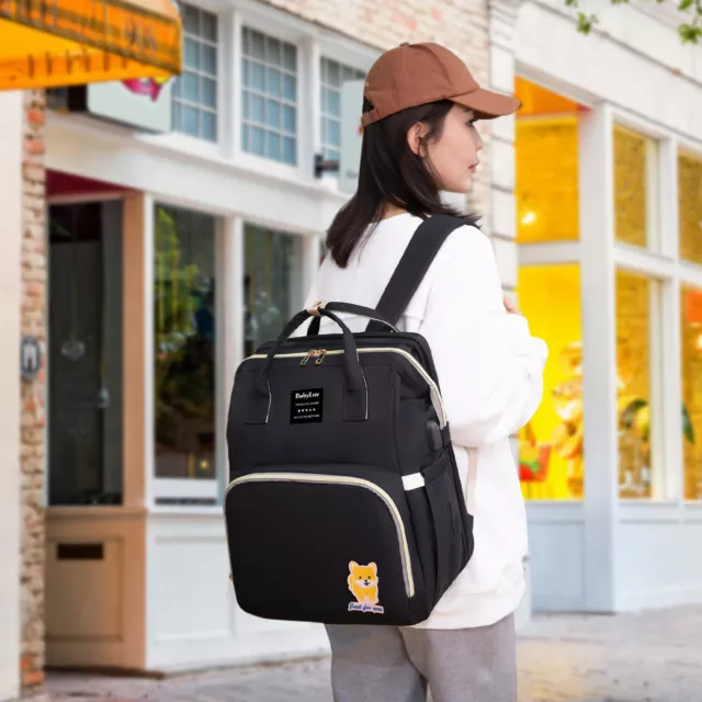 3 IN 1 Multifunctional Baby Diaper Bag Backpack with Changing station Diaper Pad