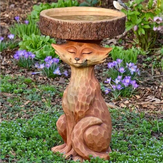 Xinfuhu Resin Home Decoration Statue Cartoon Animal Bird Feeder Garden Crafts
