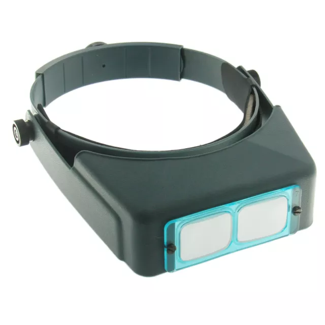 Genuine #4 OptiVISOR 2x Optical Glass Magnifier Binocular Adjustable Head Band