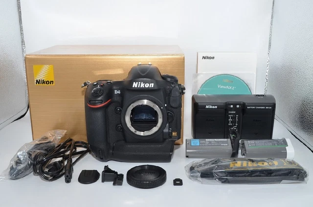 Nikon D4 16.2MP Digital SLR Camera Body 【Shutter count:10,597】Near Mint in BOX