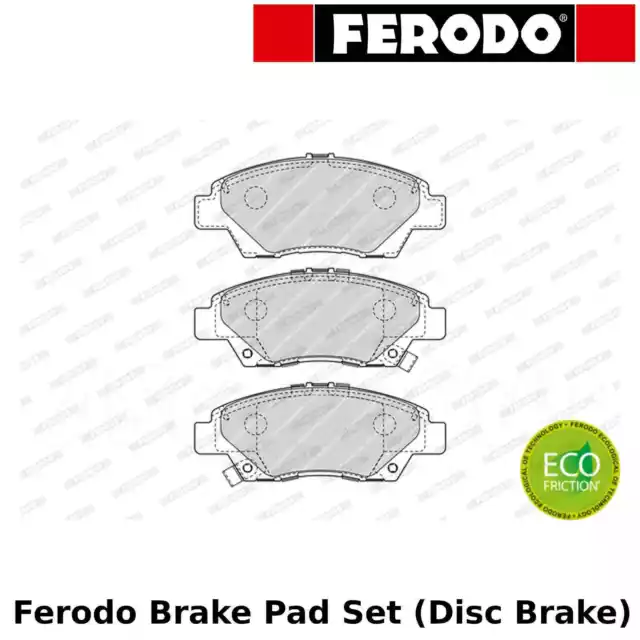 Ferodo Brake Pad Set Front fits Honda City Berlina GM2,CR Z,Insight,Jazz