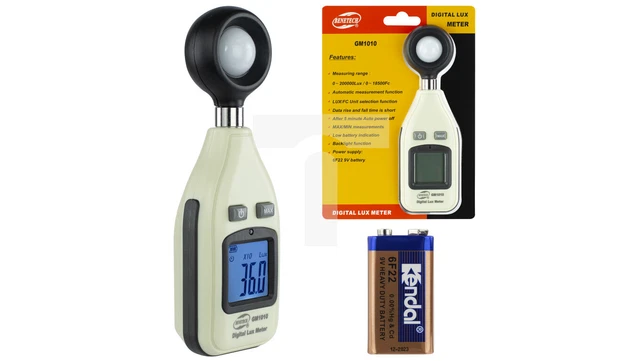 Lichtstärkemessgerät GM 1010 0 - 200.000/ 0 - 18.500 LUX/ FC BENETECH / D2M