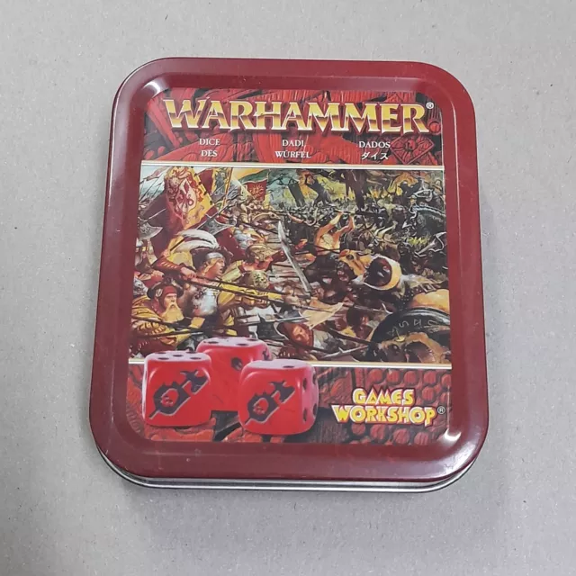 Warhammer Fantasy EMPIRE DICE SET TIN 2006 Artillery Scatter Old World OOP Rare