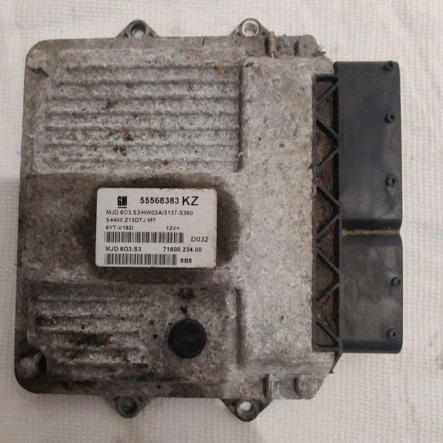 Deisel Engine Ecu VAUXHALL OPEL CORSA D 1.3 Diesel Engine ECU 55568383 KZ MJD603.S3 ...