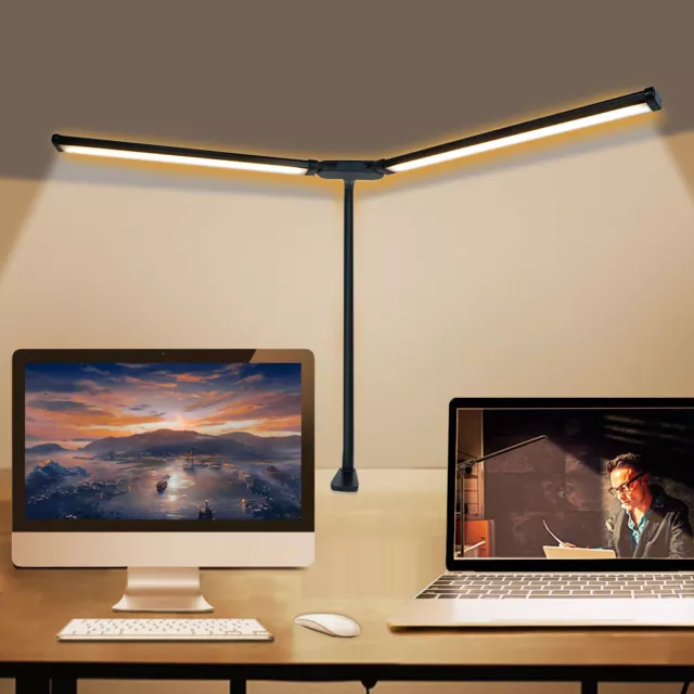 Clip On Desk Lamp LED Flexible Arm USB Dimmable Study Reading Table Night Light