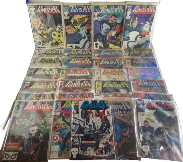 The Punisher Marvel Comic Lot/ Run Of 35 1980’s & 90’s Starter Set