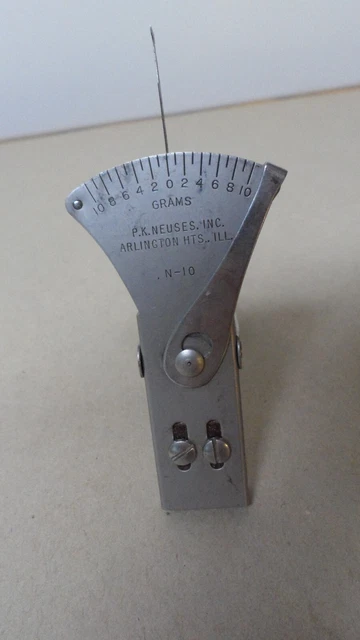 P K Neuses spring tension gague model N-10 10-0-10 gm