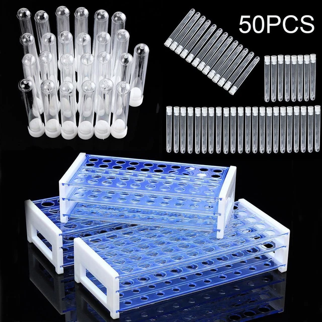 Lab Plastic Rack 25/50PCS PLASTIC LAYERS Lab Test Tube Rack Holder Centrifugal Pipe ...