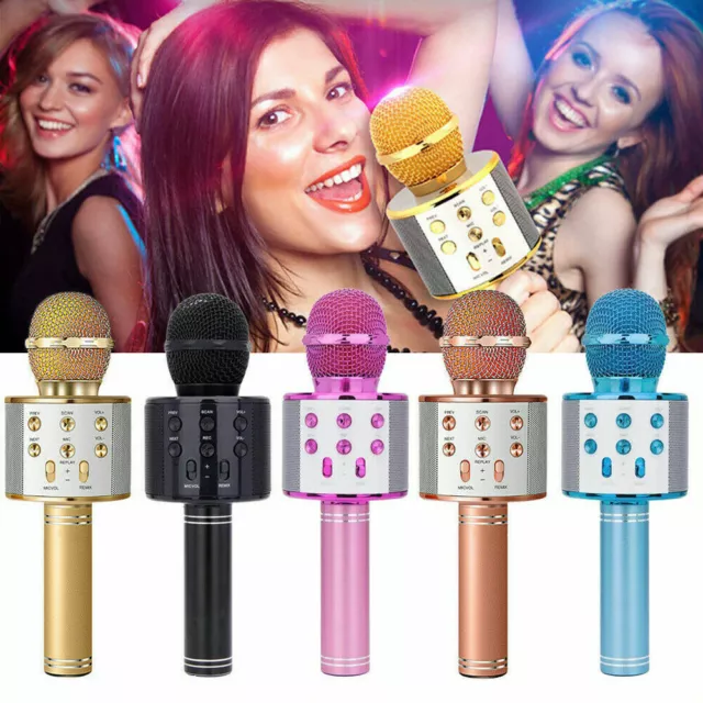 Karaoke Microphone Speaker Handheld KTV Player Mic Party Wireless Bluetooth AU