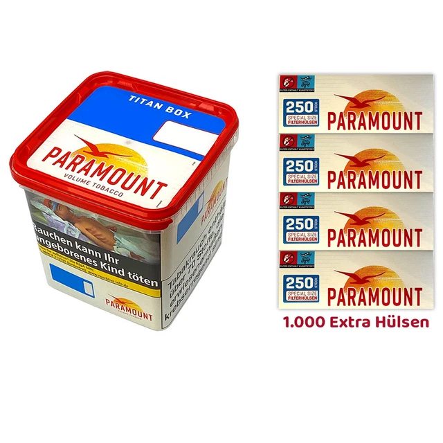 2x Paramount 315g (TITAN-BOX) Mit 1000 Special-Tip KingSize
