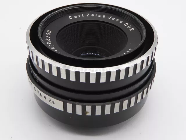 Carl Zeiss Jena Tessar 2.8 50mm FULLY SERVICED CAMERA Lens zebra m42 screw !