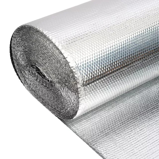 10M-50M Roll Double Bubble Foil Insulation Shed Commercial Floor Wall Roof Sheds