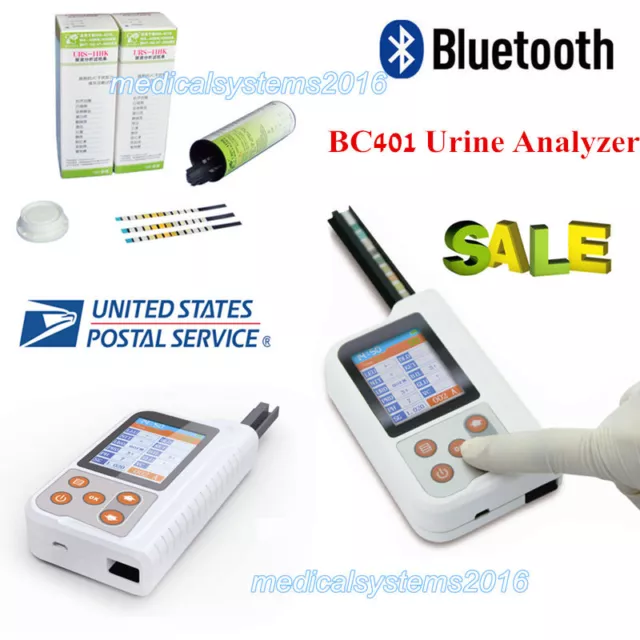 Portable Urine Analyzer Test Strips USB Bluetooth Function BC401 Bluetooth 2.4''