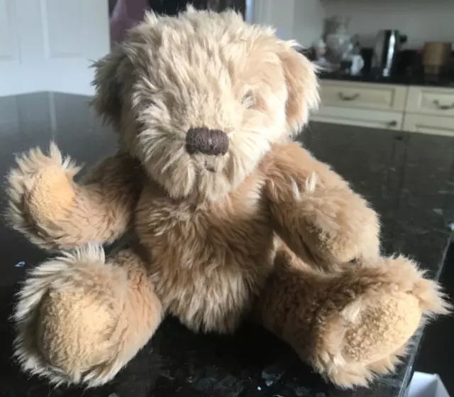 Teddy Bear Jointed Moving Arms Legs Brown 25cm VGC