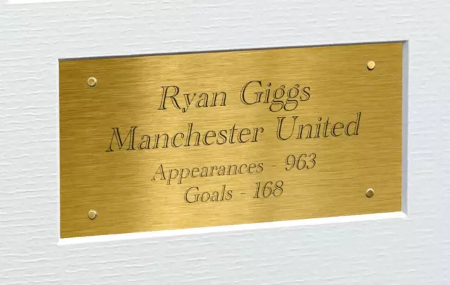 Signed Ryan Giggs Manchester United Photo Photograph Autographed Picture Frame G 2