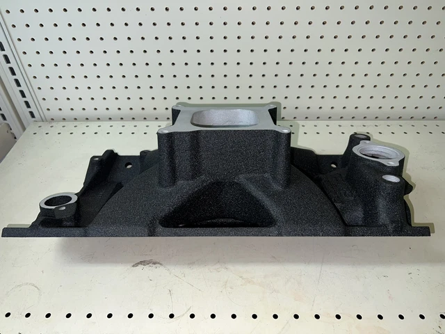 Edelbrock SBC Manifold Intake 2999 1” taller HotRatRod Refurb 23degree dragrace Edelbrock SBC Manifold Intake 2999 1” taller HotRatRod Refurb 23degree dragrace