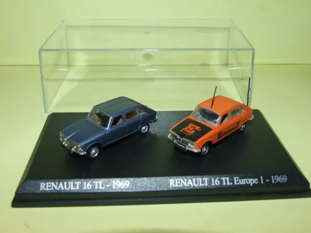 RENAULT 16 TL 1969 et 16 TL Europe 1 Tour de France 1969 UNIVERSAL HOBBIES 1:87