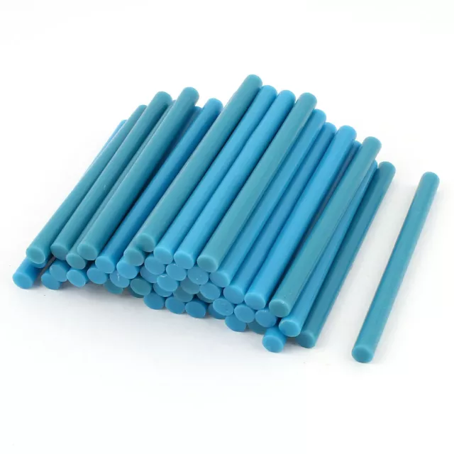 50 pcs Pistolet à colle hot melt bleu Bâtons colle 7 mm x 100mm