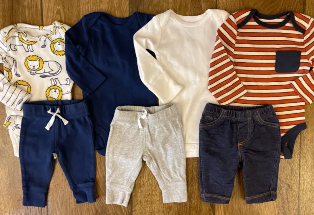 Carters Baby Boy Newborn Outfits Pants Shirts Bodysuits Clothes Fall Winter Lot