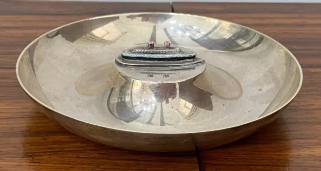 Garrards Sterling Silver Trinket Pin Dish Ocean Liner Cruise Ship B'ham 1962