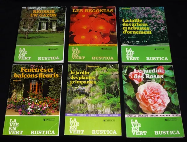 Lot de 6 numéros de la collection Rustica : Réussir un gazon - Les Bégonias 2