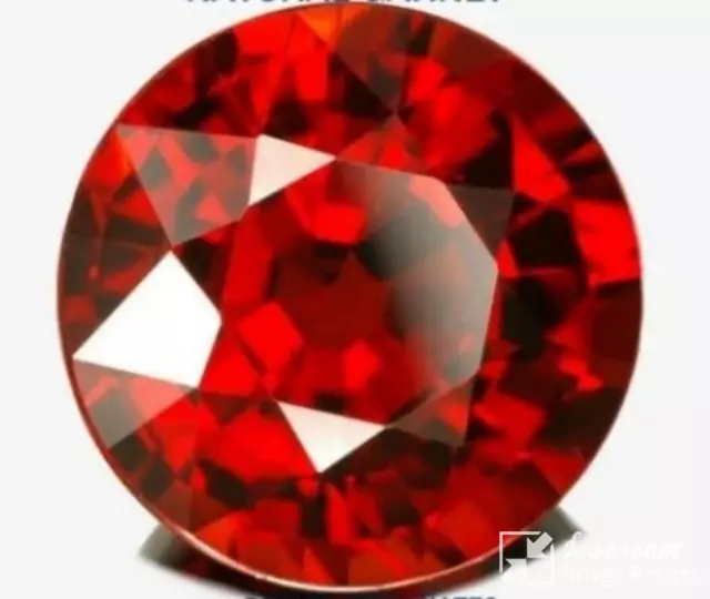 Red Garnet Round Cut Gem African Natural Genuine Gemstone Loose Faceted Nice 3