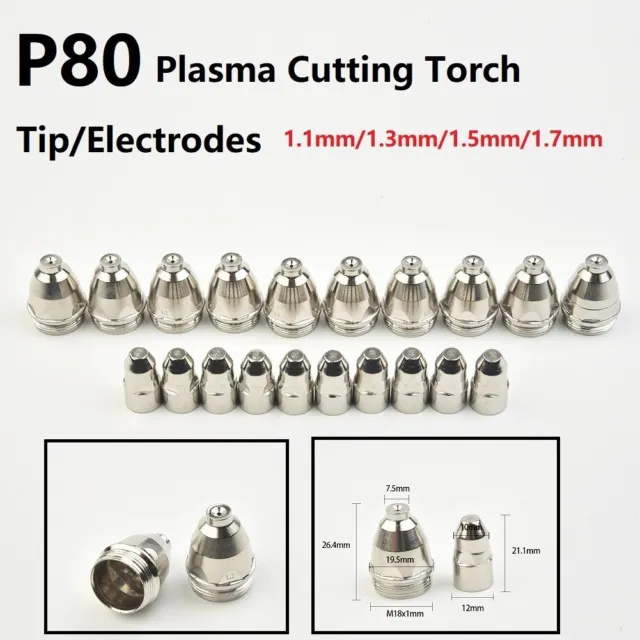P80 Plasma Couper Torche 60A/80A/100A P80 CNC Plasma Lampe-Torche Pointe