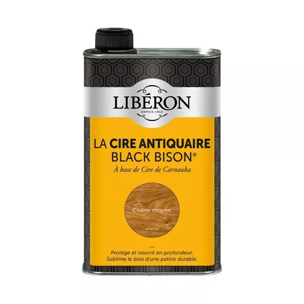 LIBERON - Cire des antiquaires black bison liquide - chêne moyen - 0.5 L