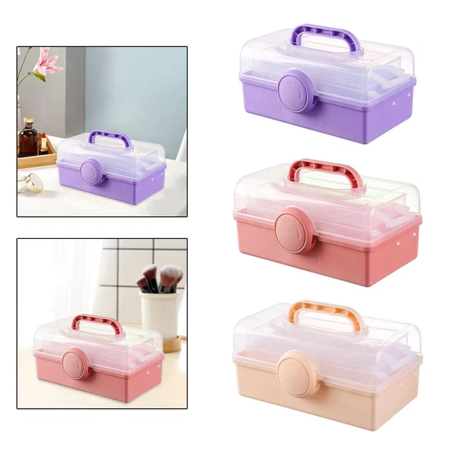 Handled Storage Box Lightweight for Art Supplies Handmade Material Cosmetics