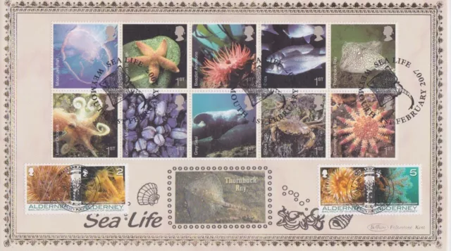 Gb Stamps Very Rare Benham Ltd Edn First Day Cover Sea Life 1