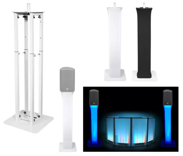 (1) Rockville White Adjustable Totem Stand For Electro-Voice ZXA5 15" Speaker