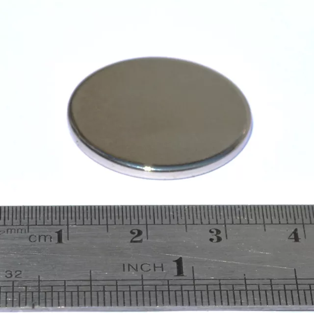 Strong Magnets 25mm x 2mm 3.25Kg Pull Neodymium Magnets Disc Neo DIY Craft 2