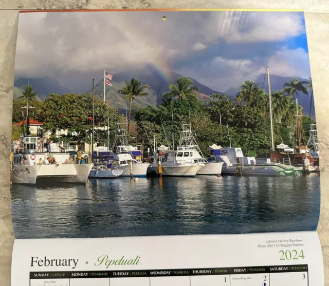 LAHAINA PHOTOS ON Maui Calendar 2024 , Lahaina Harbor, Shore, Maui