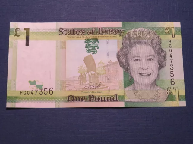 Jersey Banknote 1 Pound 2010 (2018) kassenfrisch (UNC)