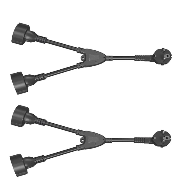 Cable de extensión accesorios 2 en 1 enchufe doble zócalo con 2 AC