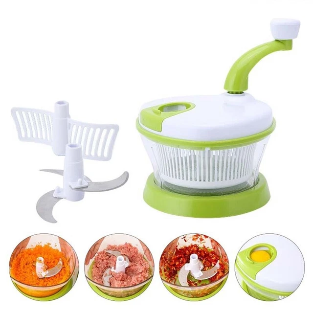 Hachoir manuel pour légumes viande ustensile de cuisine lames acier inoxydable