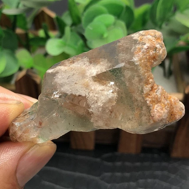 Rare Natural clear white Phantom Ghost include Garden Quartz Vision crystal 48g