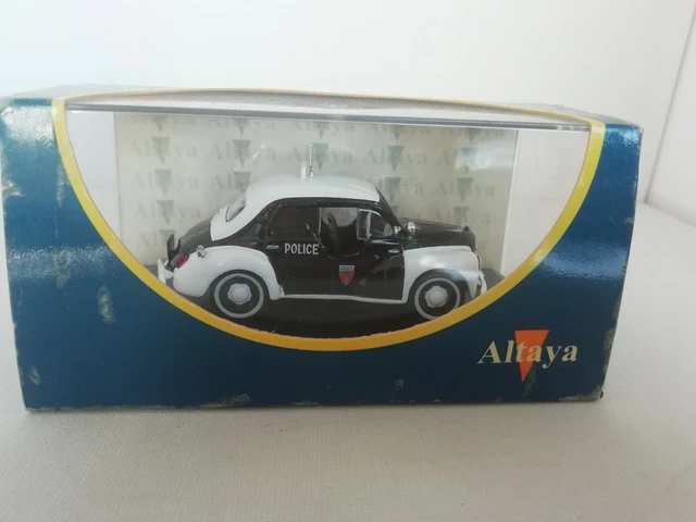 Miniature Renault 4CV Police De Monaco Altaya - Échelle 1:43 - Neuf