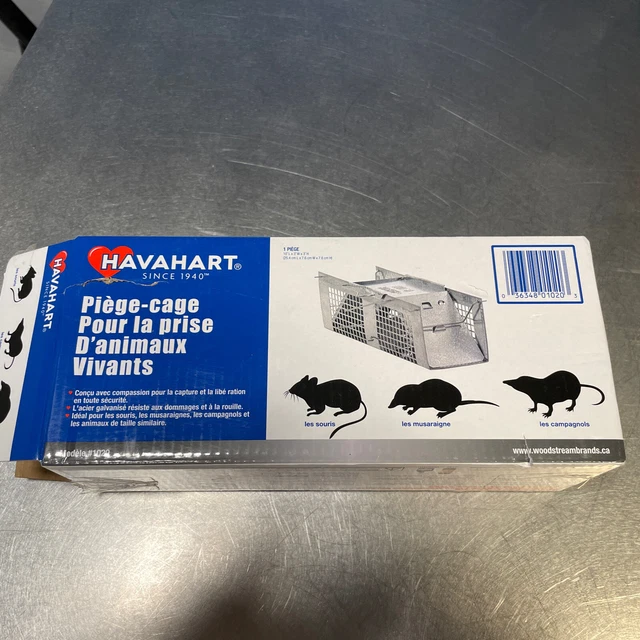 Havahart 1020 Live Catch Galvanized Steel 2-Door Cage Trap for Mice