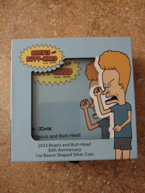 2023 Beavis and Butt-Head 30th Anniversary Limited Edition 1 oz Silver Coin Set