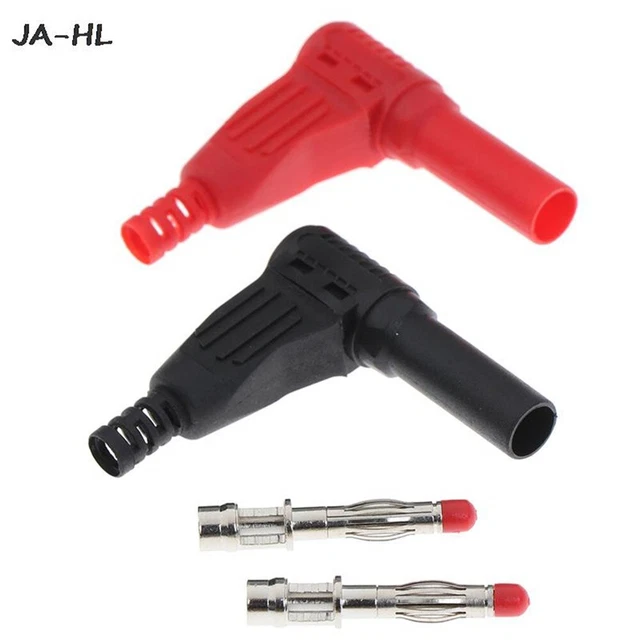 For Connect Wires Or Cables Banana Plug Insulated Wire Welded Male Right Angle
