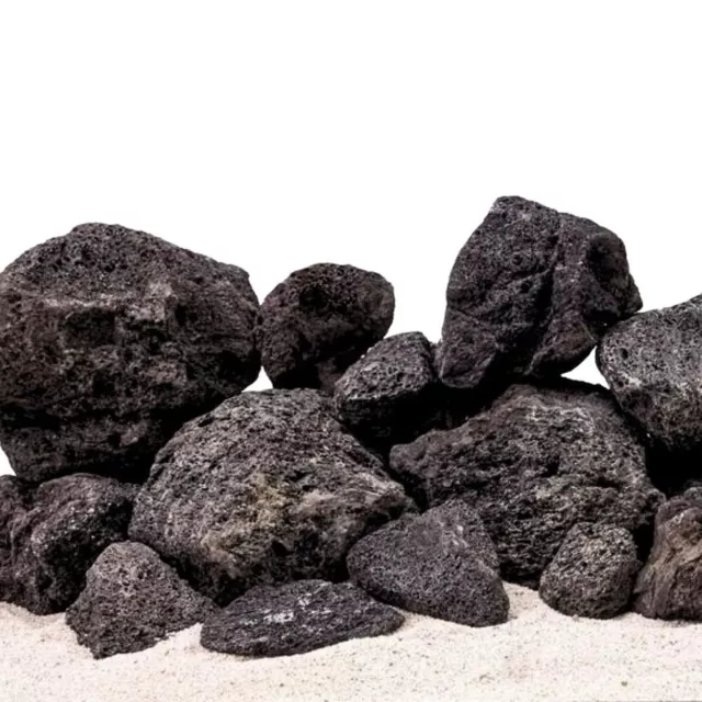 25 lave noire pierre volcanique 1/3 pouzzolane decors aquascaping