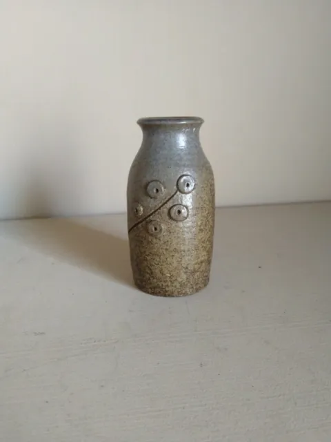 Petit vase en grés émaillé vers 1950/60 , céramique, no Accolay, Vallauris