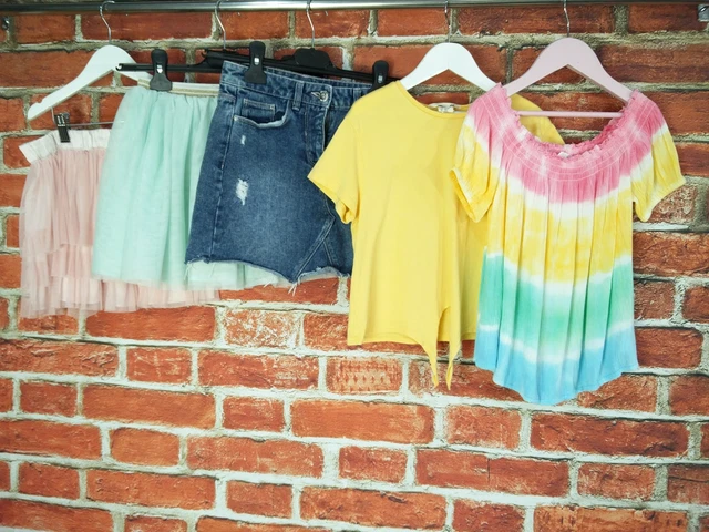 Girls Bundle Aged 7-8 Years Next H&M M&S Skirts Top Bright Tutu Denim Kids 128Cm