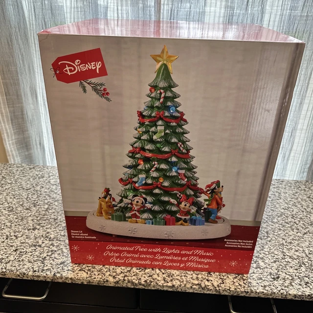 DISNEY ANIMATED HOLIDAY Tree with Music and LED Lights, Holiday Songs