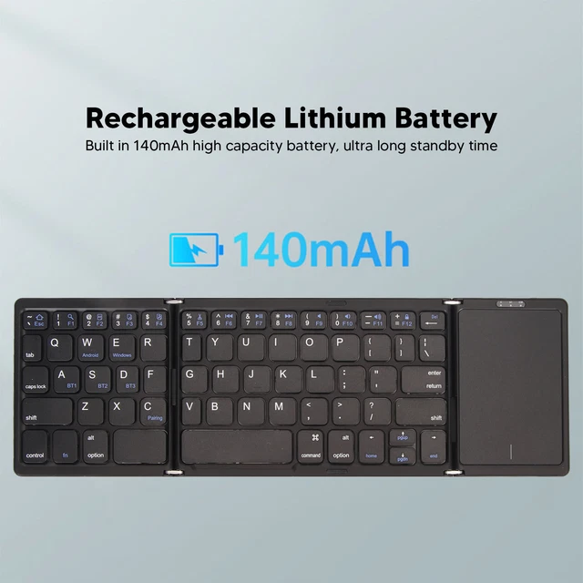Questa mini tastiera bluetooth si collega a 3 dispositivi contemporaneamente