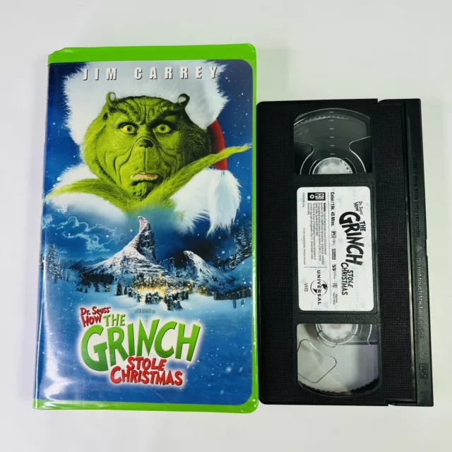 Dr seuss how the grinch stole christmas vhs 2000 jim carrey eur