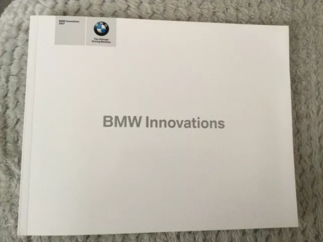 BMW Innovation  UK Brochure 2007  in VGC Bi 60