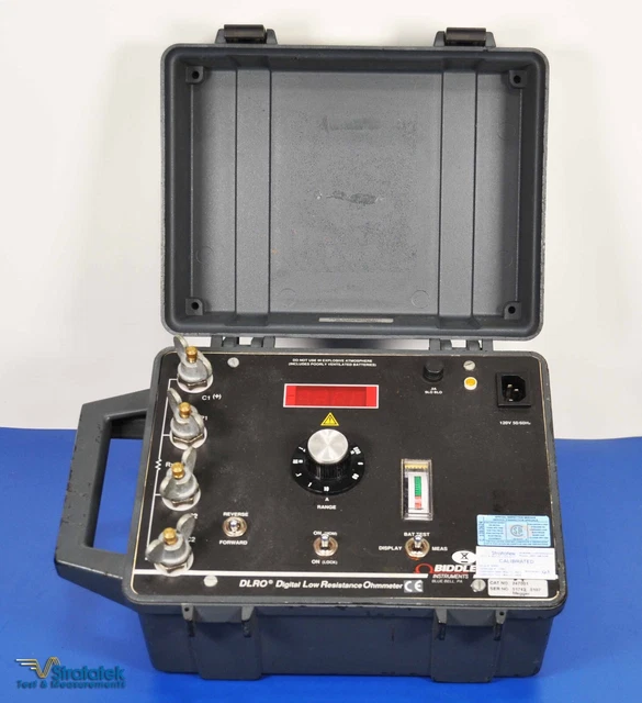 AVO BIDDLE MEGGER 247001 DLRO Digital Low Resistance Ohmmeter NIST ...