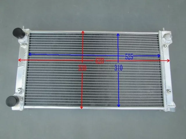 Radiador + FUNDA + VENTILADOR PARA Volkswagen VW GOLF MK1/2 MK1 MK2 GTI/SCIROCCO 1.6 1.8 8V 3